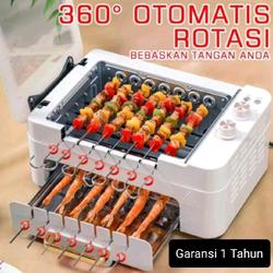 Alat Pemanggang Sate Otomatis Putar Oven Grill Kebab BBQ Hotpot Skewer