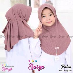 (BASYA) FALEA PET TALI ANAK•hijab anak instan knit•kerudung bergo pet tali•bergo daily•jilbab instan jersey knit•