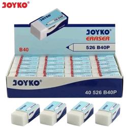 Hapusan Penghapus Joyko Kecil Putih B40P Soft Eraser Stationery