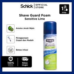 Schick Alat Cukur Shave Guard Foam Sensitive Lime 220ml/210gr Lime