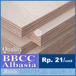 Triplek 18mm Custom /cm2 Plywood Multiplek 18mm BBCC, Albasia Grade A