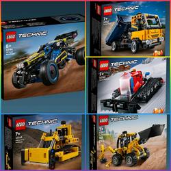 LEGO TECHNIC  42147 Dump Truck 42148 Snow Groomer 42163 Heavy Duty Bulldozer 42164 Off-Road Race Buggy 42197 Backhoe Loader Mainan Balok Edukasi Anak