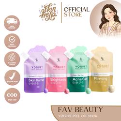 FAV Beauty - Yogurt Peel Off Mask | Acne Care Skin Barrier Firming Brightening | Masker Peel Off Perawatan Jerawat Mencerahkan
