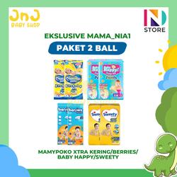 [EXCLUSIVE MAMA_NIA 1] PAKET 2 BALL MAMYPOKO EXTRA KERING/BABY HAPPY/BERRIES/SWEETY