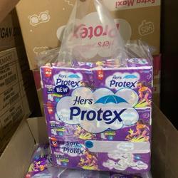 PROMO ISI 60pads (6pack)PEMBALUT HERS PROTEX NEW MAXI WING WARNA UNGU