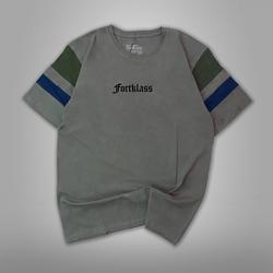 FortKlass Kaos LINE DIAMOND Pria Katun Combed 24s Reguler Fit Kaos Pria Lengan Pendek Unisex Panjang Polos Tshirt Hitam - SAGE, S