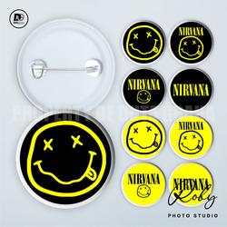 [PIN PRESS] NIRVANA GRUNGE Pin Bros Aksesoris Souvenir RETRO VINTAGE BAND
