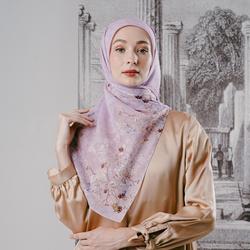 Zoya AZAMI Scarf - Kerudung Hijab segiempat Motif - Bahan Nesla
