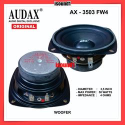 SPEAKER AUDAX AX 3503 FW4 WOOFER 50 WATT 3,5 INCH AX3503 ORIGINAL AUDAX INDONESIA