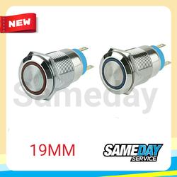 Jual Saklar On Off 16mm Stainless Push Button Switch 3A 12V Self ...