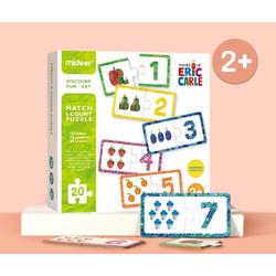Mideer Match Count Puzzle World Of Eric Carle mainan montesorri anak