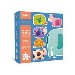 Mideer My First Puzzle Geometry Animal Mainan anak puzzle susun