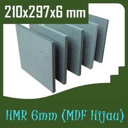 MDF Hijau | HMR 6mm Ukuran A4 | 210x297x6 mm