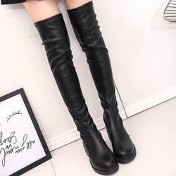 black over the knee riding boots