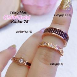 Cincin Boba Italian Design 3 Chrome 916 Gold Bulat Bola 3 Warna Ross Gold Jewellery Cincin Emas Tulin 916 Shopee Malaysia