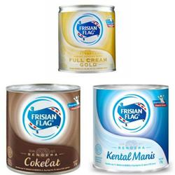 FRISIAN FLAG BENDERA KRIMER SUSU KENTAL MANIS KALENG 370 GR - PUTIH