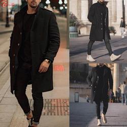 black winter overcoat