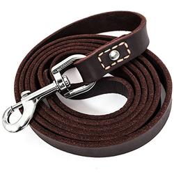 long leather leash