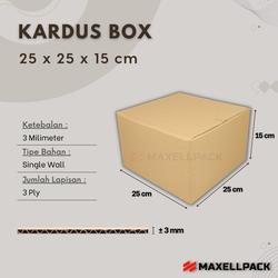 Kardus Packing Polos 25x25x15 CM Box Karton Dus Packaging