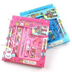 Alat Tulis Sekolah Stationery Set Pensil Set 9 in 1 Karakter Lucu