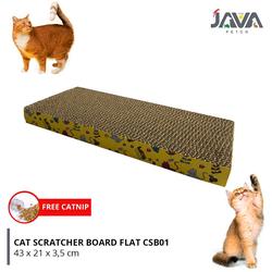 flat cat scratching board