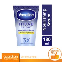 Vaseline Hijab Bright Nourishing Body Serum Omega Night Renew 180 Ml