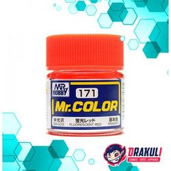 Mr. Hobby Mr. Color Model Kit Paint - Fluorescent Red C171