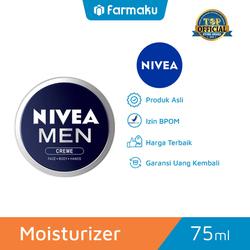 Nivea Men Moisturizer Creme Tin 75 ml - Pelembap Kulit Wajah Pria