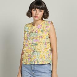 LILIUM Batik HONG Sleeveless Top Sekouwit in Yellow