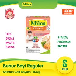 Milna Bubur Bayi Reguler 8+ 8 Bulan Salmon Bayam 100gr MURAH