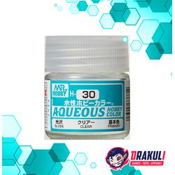 Mr. Hobby Model Kit Paint Aqueous Hobby Color - Clear H30
