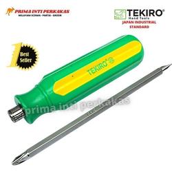 Jual Obeng Tekiro Arah Bolak Balik Plus Minus 125mm 2 Way Screwdriver ...