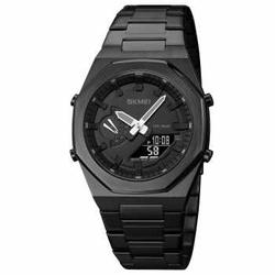 SKMEI Jam Tangan Elektronik Luminous LED Light World Time - 1816 - Hitam