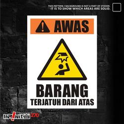 Jual x2 WSLIM - 072 stiker safety sign sticker rambu keselamatan kerja ...