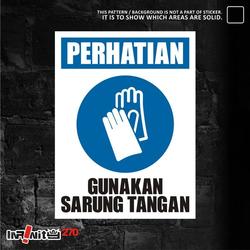 Jual x2 WSLIM - 072 stiker safety sign sticker rambu keselamatan kerja ...
