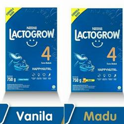LACTOGROW 4 MADU/VANILA 750 gram - madu