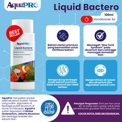AquaPro Liquid Bactero 100ml/3.4floz Bakteri Starter Akuarium
