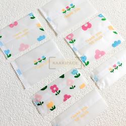(100pcs) plastik sealer cookies nougat bunga doff