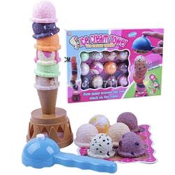 ICE CREAM TOWER CHALLENGE GAME / mainan susun board family keluarga