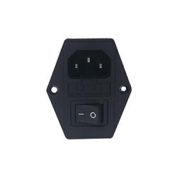 SOP-06 isi 1pcs Power Listrik AC Socket Soket Panel Ear + Fuse +