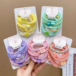 Shinemi - 5pcs / Set Kunciran Rambut Anak Lucu Fashion Korea Style / Ikat Rambut Model Korean