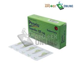 PRORIS 125MG SUPPOSITORIA 5 SUPPO