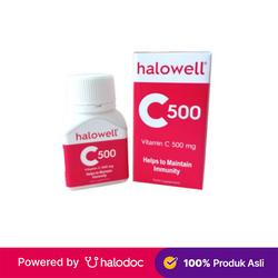 Halowell C (Vitamin C) 500 mg 30 Tablet - Vitamin C - Halodoc