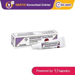Sinocort 0.1% Oral Paste 5 g - Sariawan & Herpes Mulut - Halodoc