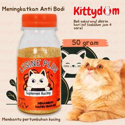 KITTYDOM Lysine Plus Vitamin Penggemuk Kucing Suplemen Penumbuh Bulu