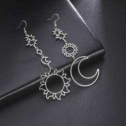 Inateannal Boucles D'oreilles Solaires Exagérées Grandes Boucles D'oreilles Sunburst Boucles D'oreilles Silver Sunburst Stud Boucles D'oreilles Big Sun Ray Déclaration Boucles D'oreilles Sunshine
