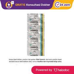 Ethambutol 500 mg 10 Tablet - Antibiotik - Halodoc