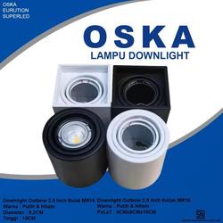 OSKA Kap Housing Rumah Lampu LED Downlight Outbow OB Bulat Kotak Fitting Mr16 Original Murah