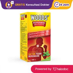 Woods Peppermint Antitussive Sirup 100 ml - Obat Batuk & Flu - Halodoc