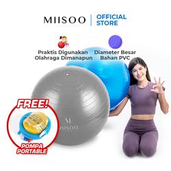 MIISOO Gymball Senam  Bola Gym Fitness Untuk Ibu Hamil Bola Gymball Free Pompa Ball Olahraga Otot